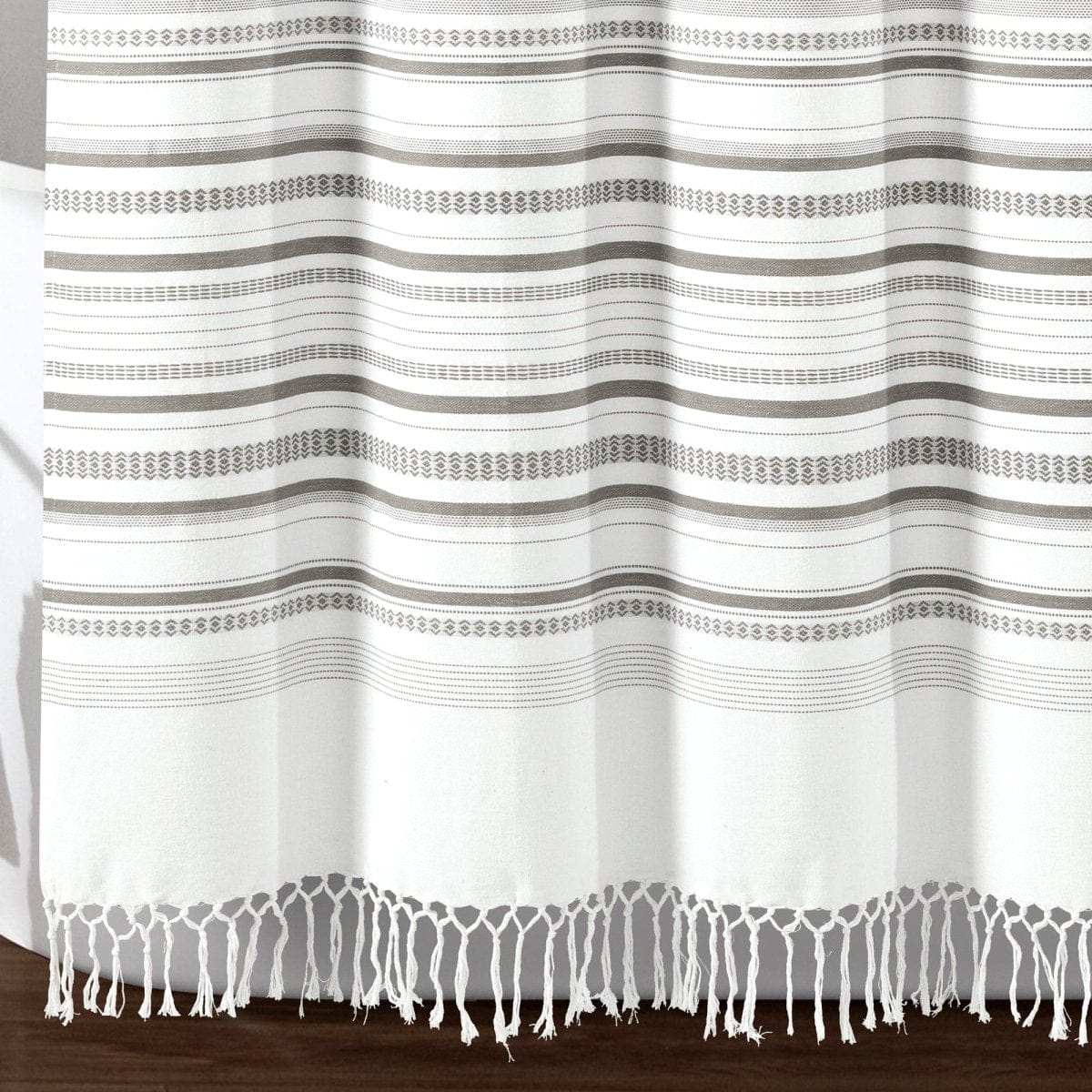 Urban Woven Yarn Dyed Recycled Cotton Blend Shower Curtain - Image 10