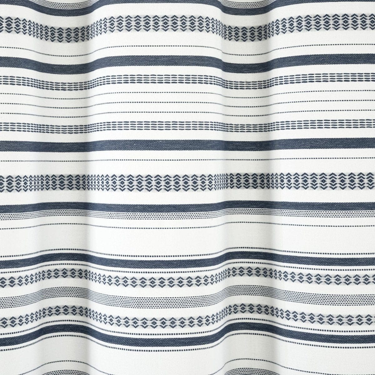 Urban Woven Yarn Dyed Recycled Cotton Blend Shower Curtain - Image 5