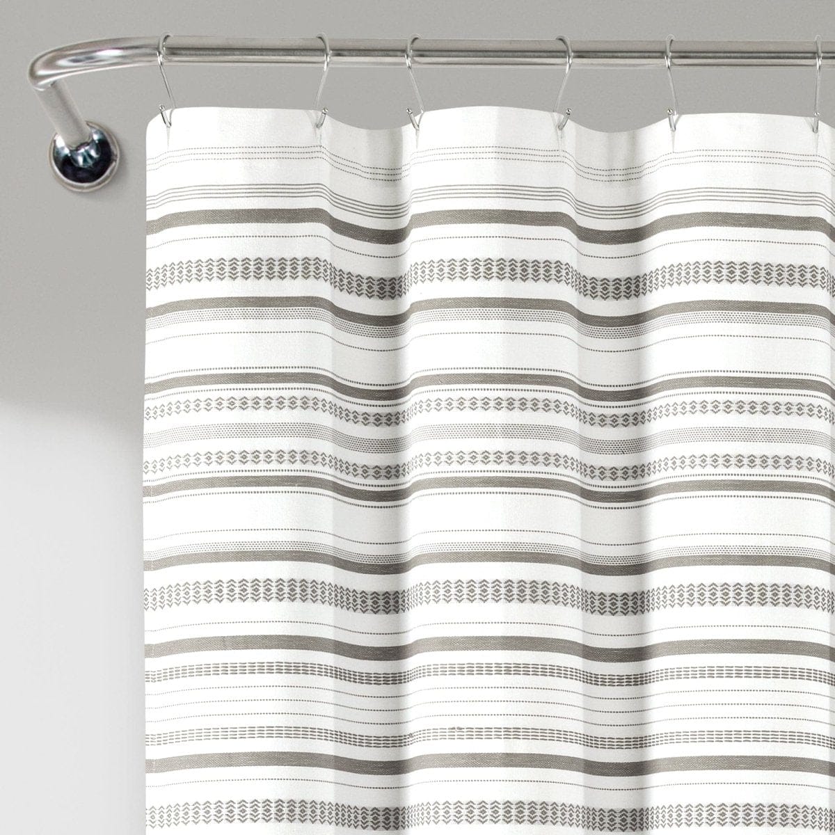 Urban Woven Yarn Dyed Recycled Cotton Blend Shower Curtain - Image 8