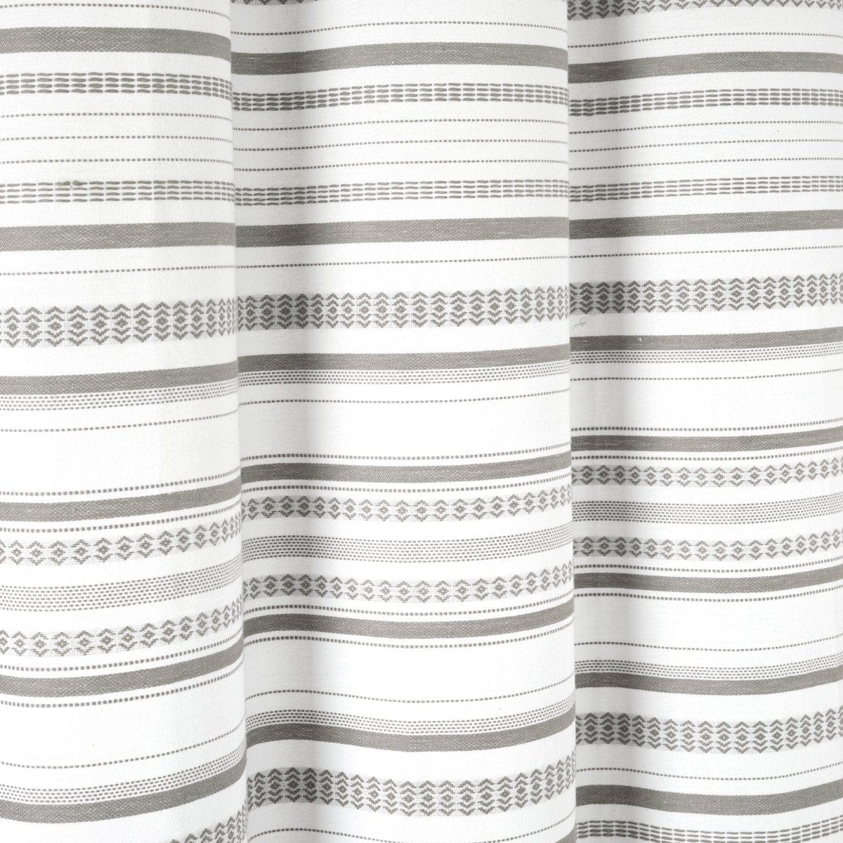 Urban Woven Yarn Dyed Recycled Cotton Blend Shower Curtain - Image 9