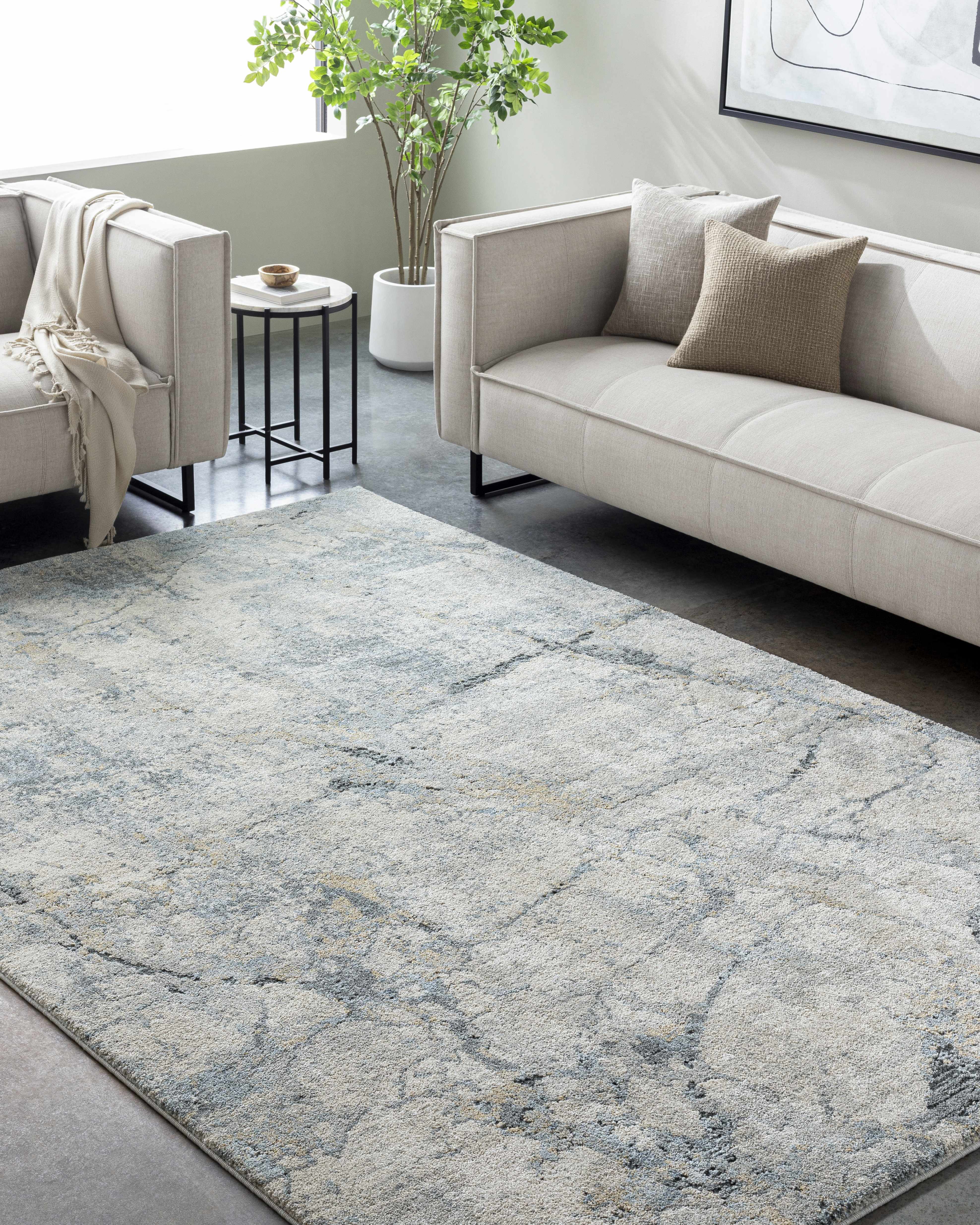 Urowo Light Gray Thick Luxe Rug - Image 2