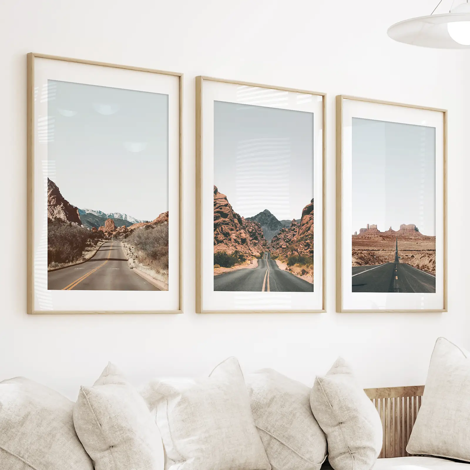 USA Travel Wall Art Set. Roads of Utah, Nevada, Colorado - Image 3