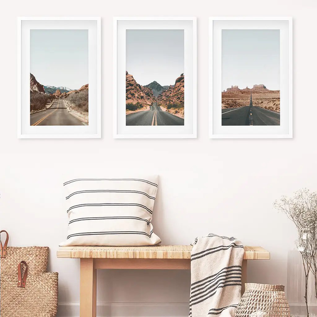 USA Travel Wall Art Set. Roads of Utah, Nevada, Colorado - Image 6
