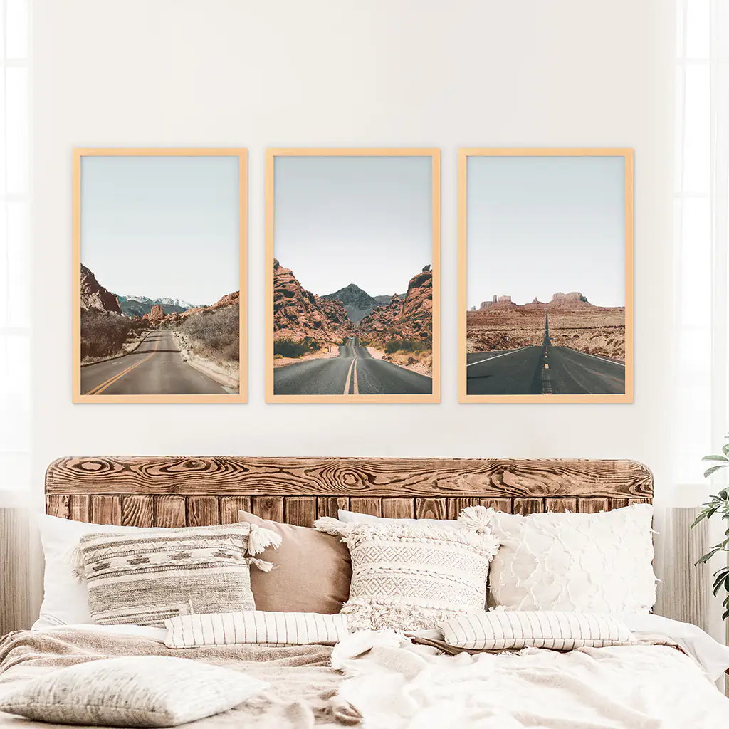 USA Travel Wall Art Set. Roads of Utah, Nevada, Colorado - Image 7