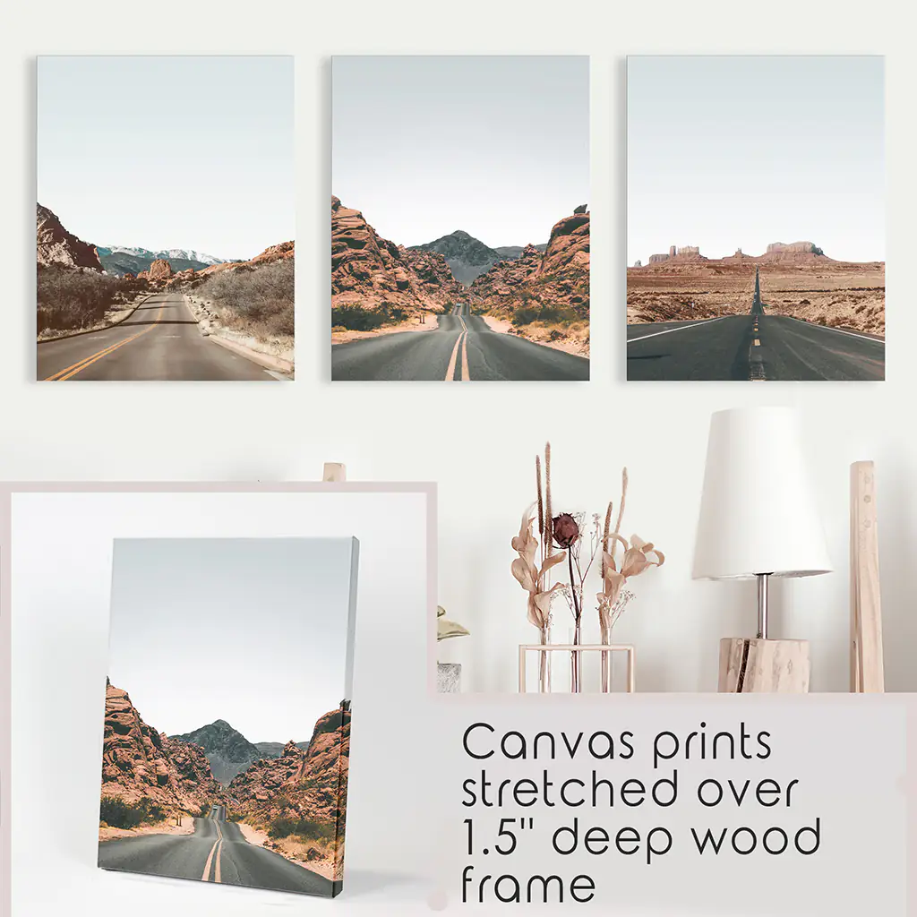 USA Travel Wall Art Set. Roads of Utah, Nevada, Colorado - Image 9