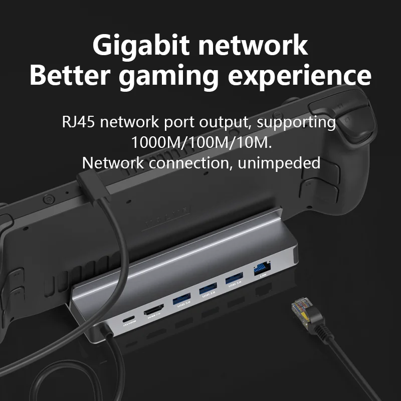 USB C Docking Station 4K 60Hz HDMI DP Ethernet Hub for Gaming Console - Image 2