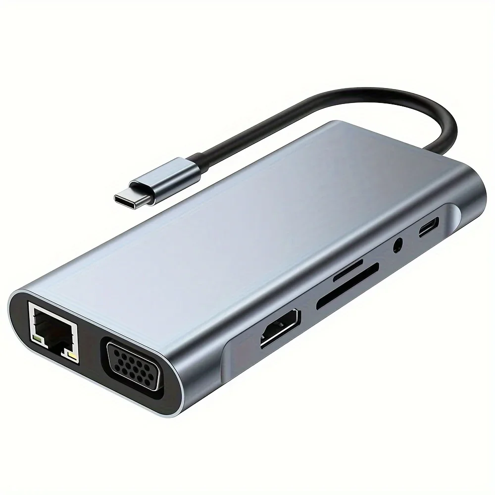 USB C Hub 10 in 1 4K HDMI USB 3.0 PD 87W Docking Station for Laptop - Image 6