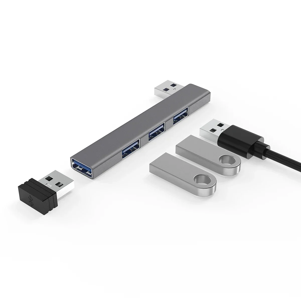 USB C Hub 4 Port USB 3.0 Type C Splitter OTG Adapter for Laptop PC - Image 5