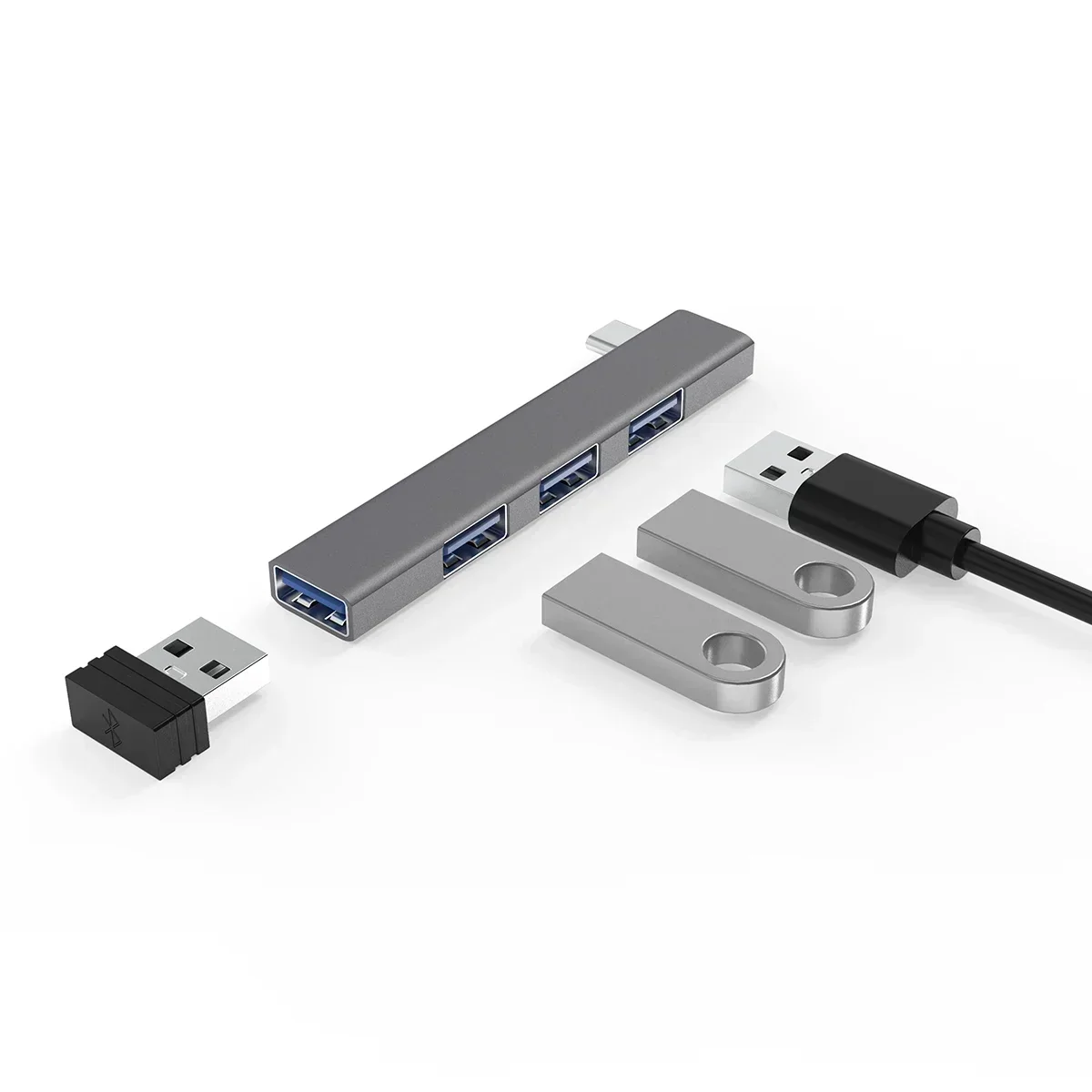 USB C Hub 4 Port USB 3.0 Type C Splitter OTG Adapter for Laptop PC - Image 6