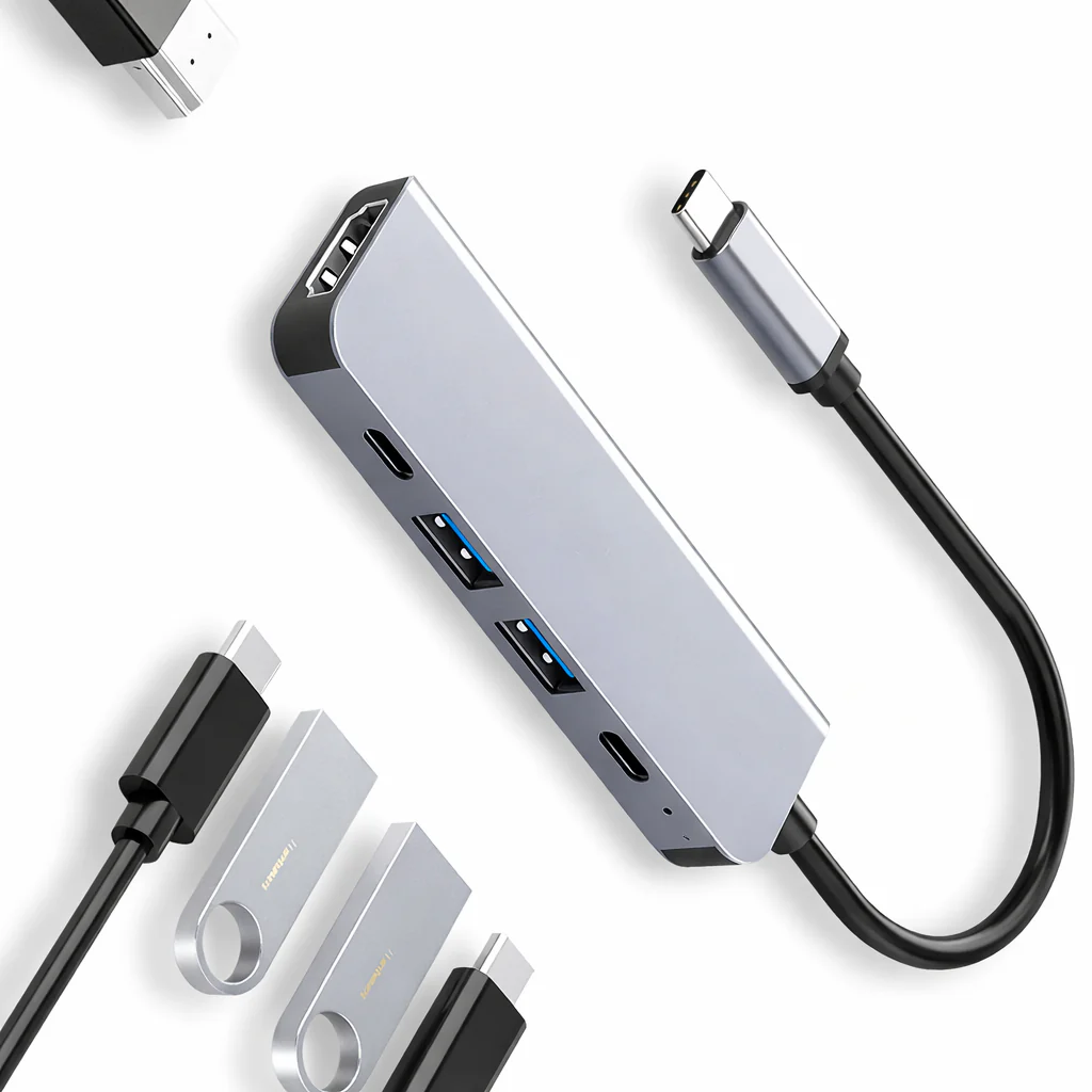 USB C Hub 4K HDMI USB 3.0 PD Charging Dock for Laptop Tablet Phone