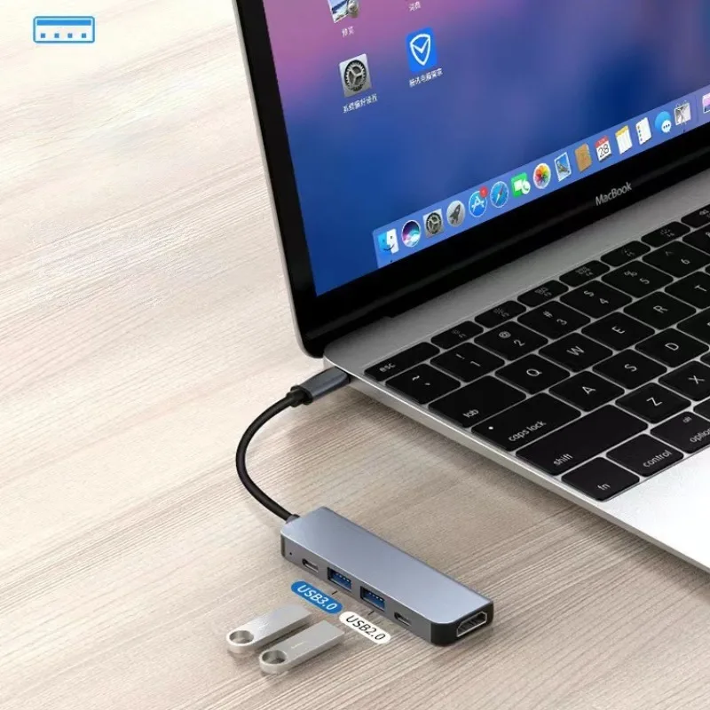 USB C Hub 4K HDMI USB 3.0 PD Charging Dock for Laptop Tablet Phone - Image 2