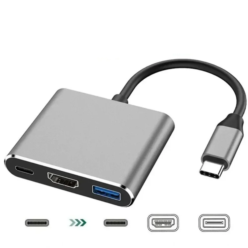 USB C to HDMI Hub 3 in 1 USB 3.0 Docking Station Adapter for Laptop - Image 7
