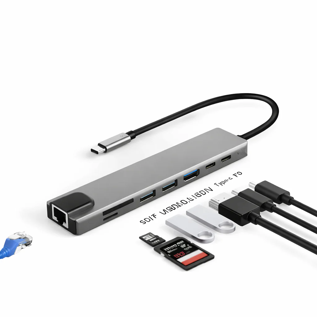 USB C to HDMI Hub 3 in 1 USB 3.0 Docking Station Adapter for Laptop - Image 8