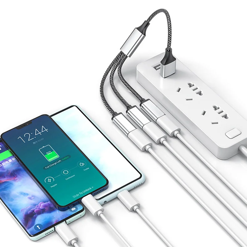 USB Cable Splitter Hub 4 Port Multi Charging Adapter OTG for Phone PC Laptop - Image 5