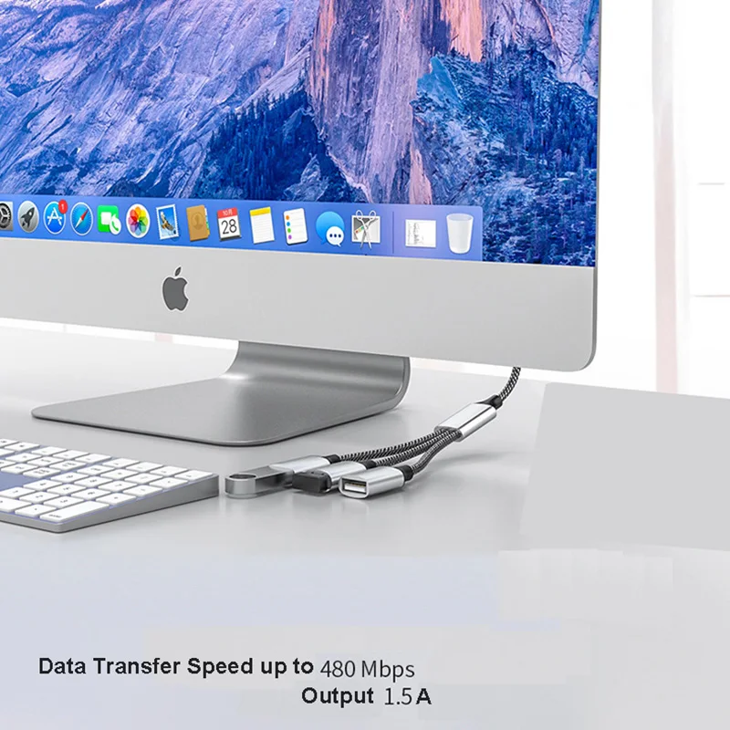 USB Cable Splitter Hub 4 Port Multi Charging Adapter OTG for Phone PC Laptop - Image 6