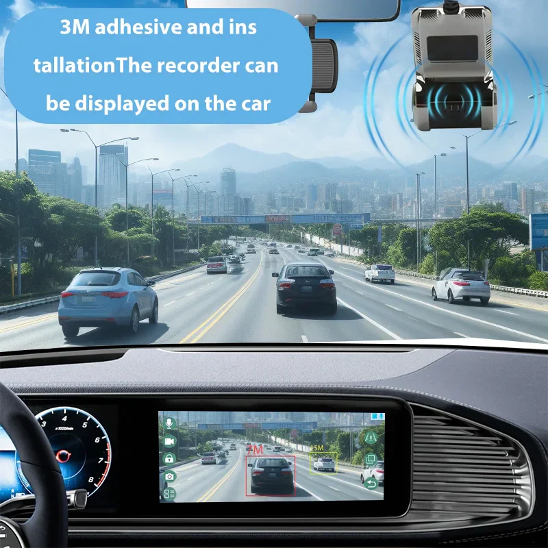 USB Car DVR Dash Cam with ADAS Driving Assistance for Android Navigation - Image 2