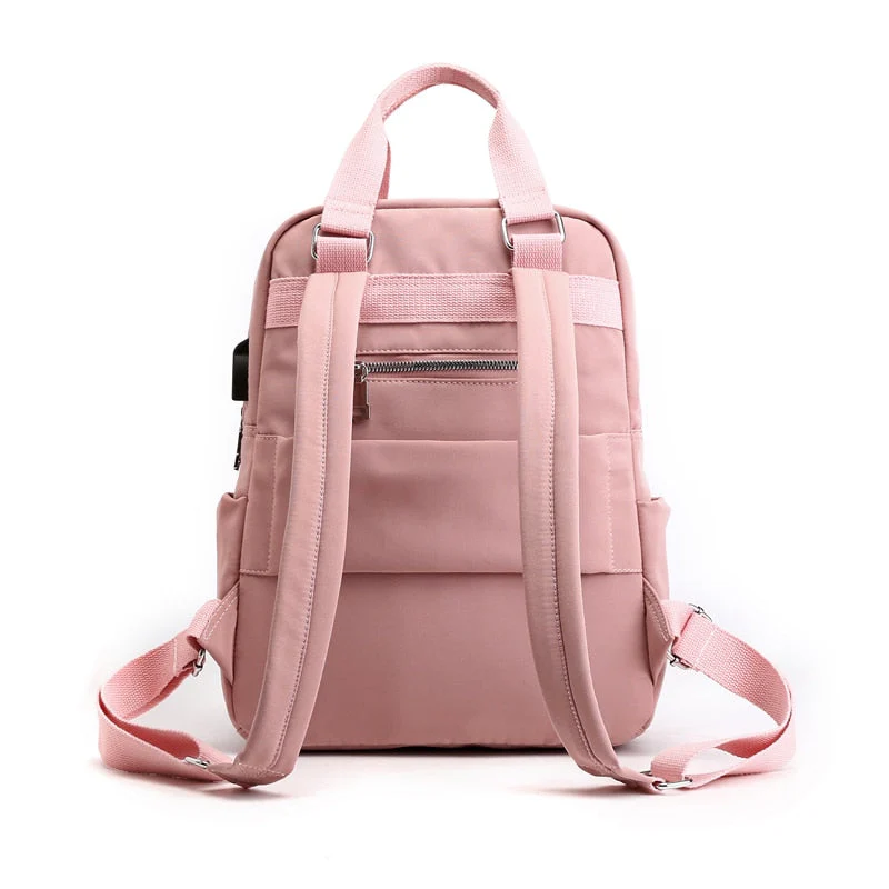 USB Charging Anti-Theft Backpack Water Resistant Laptop Travel Bag 36cm - Image 10