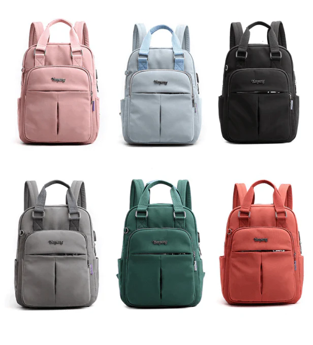 USB Charging Anti-Theft Backpack Water Resistant Laptop Travel Bag 36cm - Image 11
