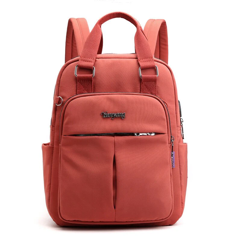 USB Charging Anti-Theft Backpack Water Resistant Laptop Travel Bag 36cm - Image 2