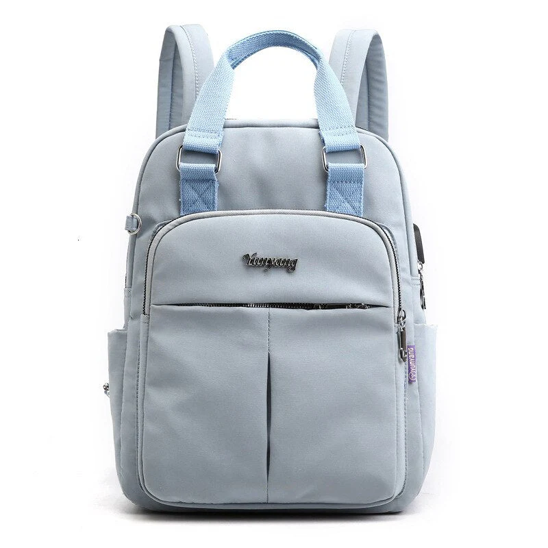 USB Charging Anti-Theft Backpack Water Resistant Laptop Travel Bag 36cm - Image 5