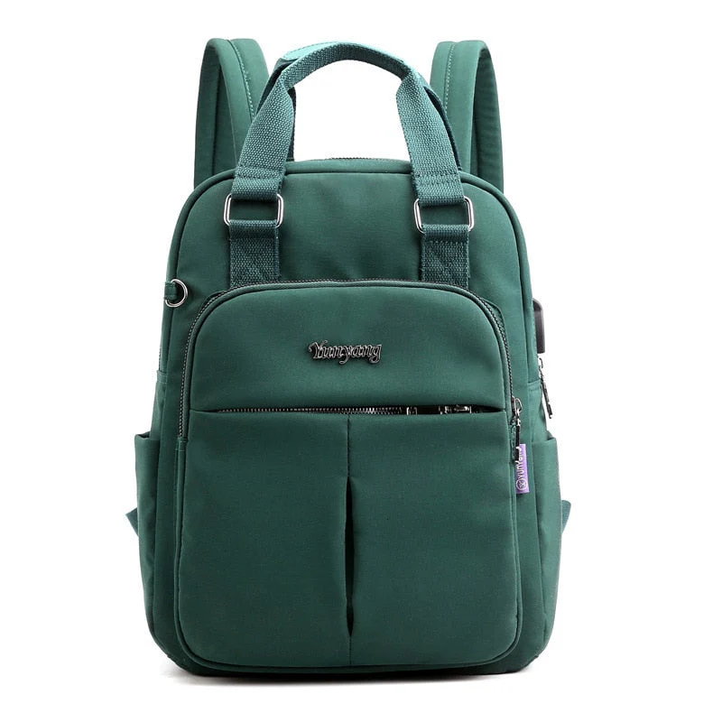 USB Charging Anti-Theft Backpack Water Resistant Laptop Travel Bag 36cm - Image 7