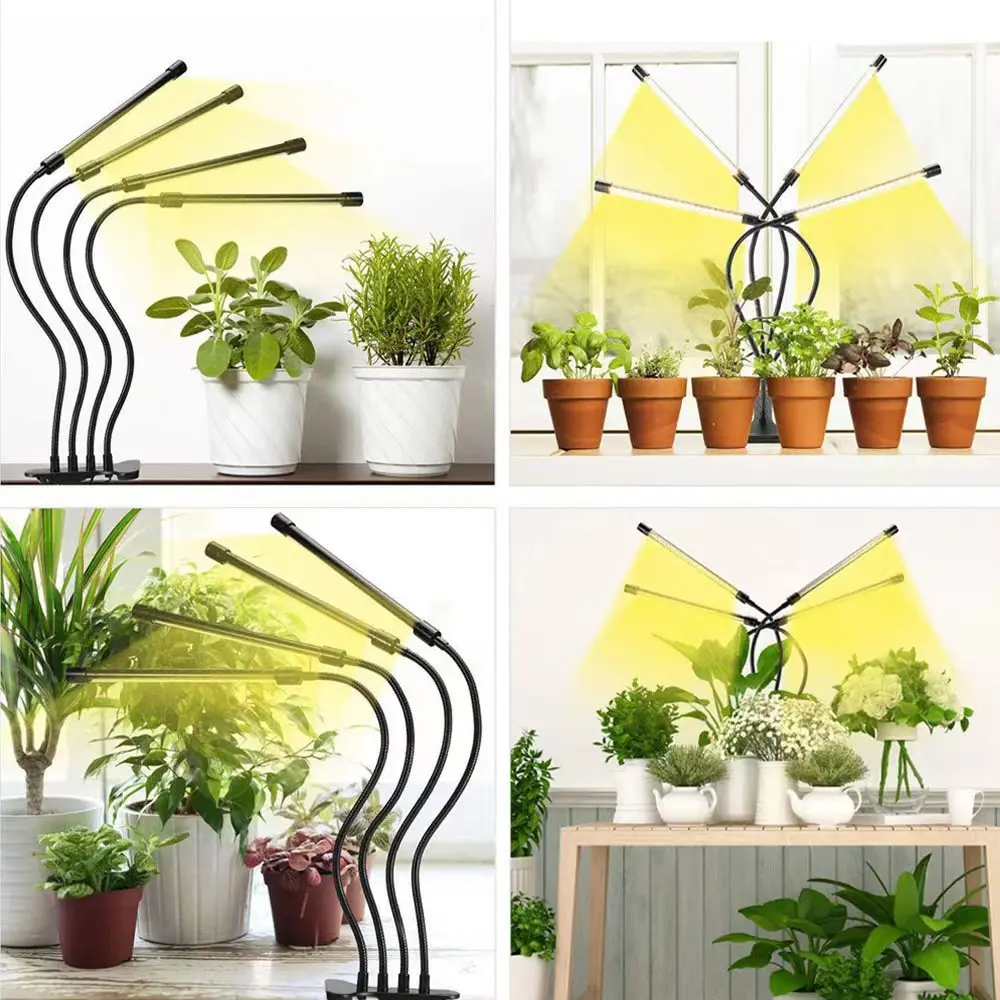 USB LED Grow Light Full Spectrum Clip Plant Lamp 3000K with Timer Control - Image 5