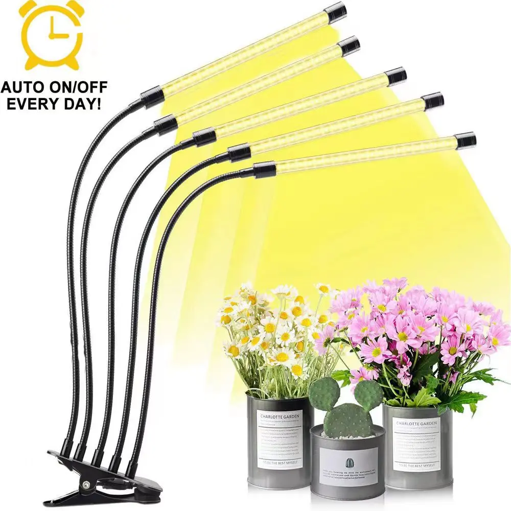 USB LED Grow Light Full Spectrum Clip Plant Lamp 3000K with Timer Control - Image 8