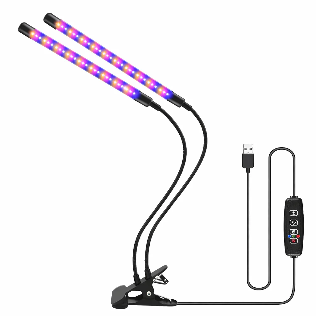 USB LED Grow Light Full Spectrum Clip Plant Lamp with Timer Control - Image 14
