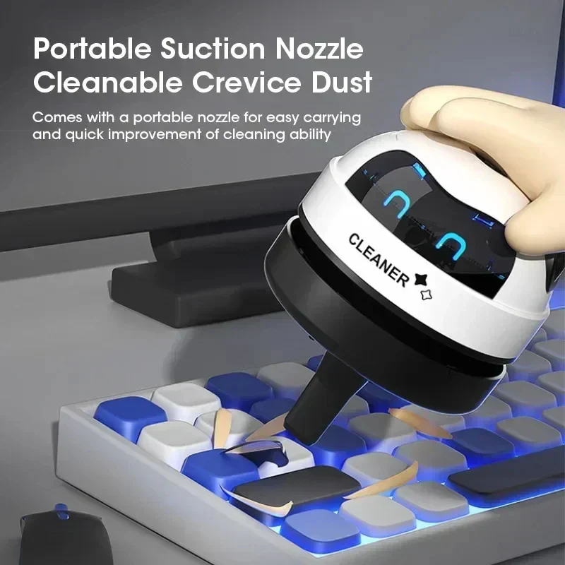 USB Mini Desk Vacuum Cleaner Handheld Table Sweeper for Office Crumbs Dust - Image 3