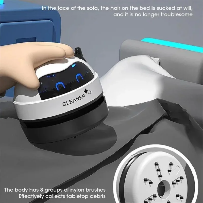 USB Mini Desk Vacuum Cleaner Handheld Table Sweeper for Office Crumbs Dust - Image 5