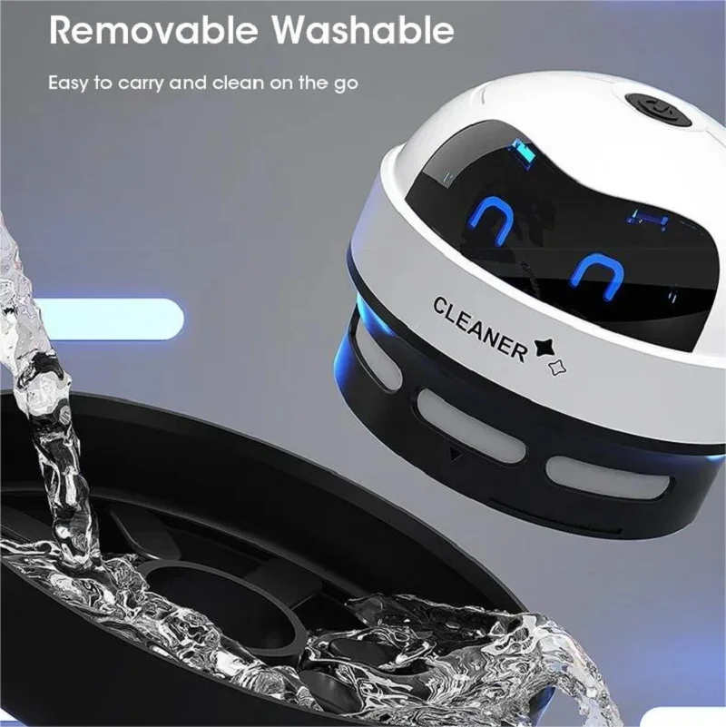 USB Mini Desk Vacuum Cleaner Handheld Table Sweeper for Office Crumbs Dust - Image 7