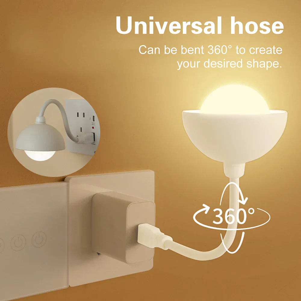 USB Plug In Smart Night Light Remote Touch Control LED Bedside Lamp Bedroom - Image 6