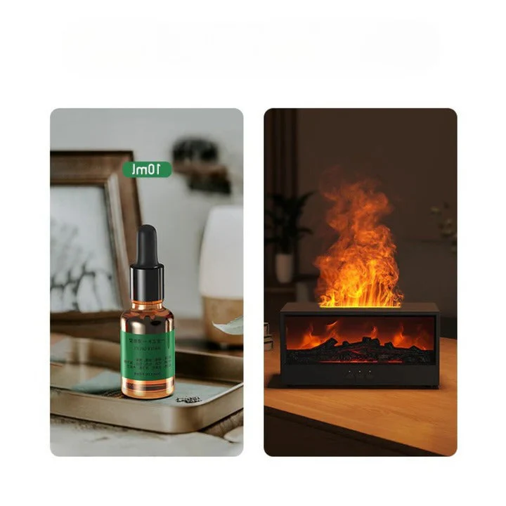 USB-Powered Fireplace Air Freshener with LED Flame Effect for Home & Office - Image 3