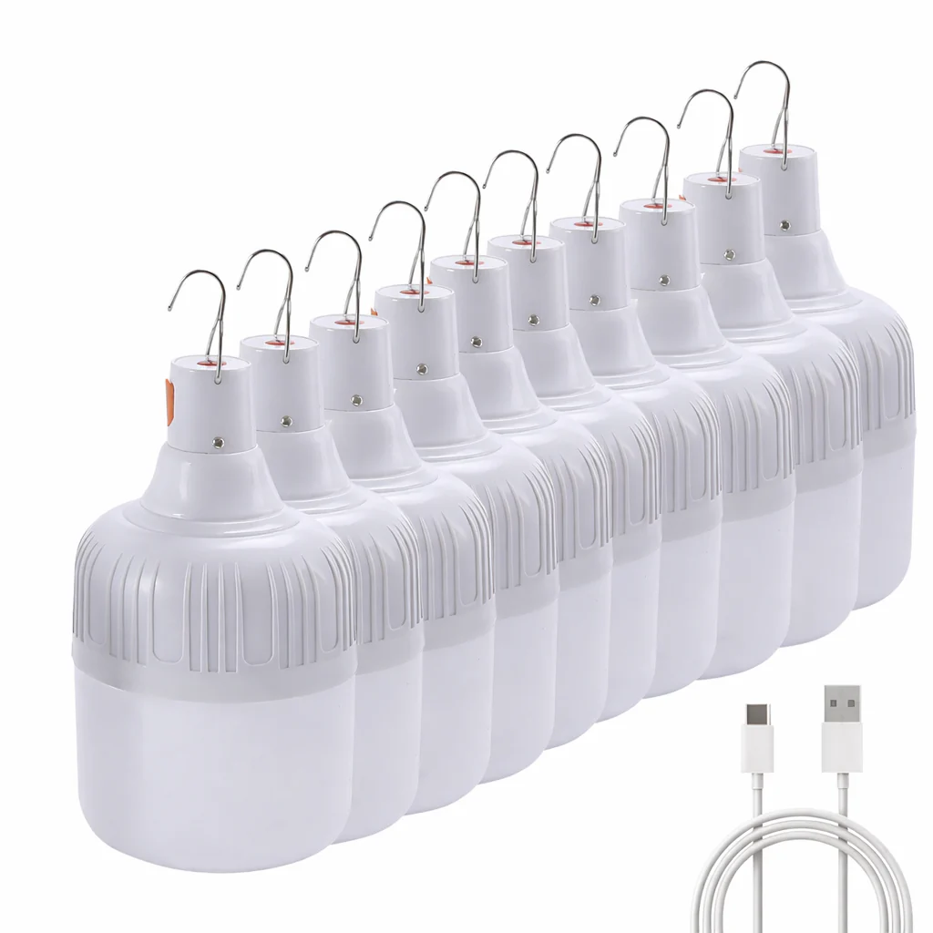 USB Rechargeable LED Bulb Portable Camping Light Emergency Hanging Tent Outdoor - Image 7
