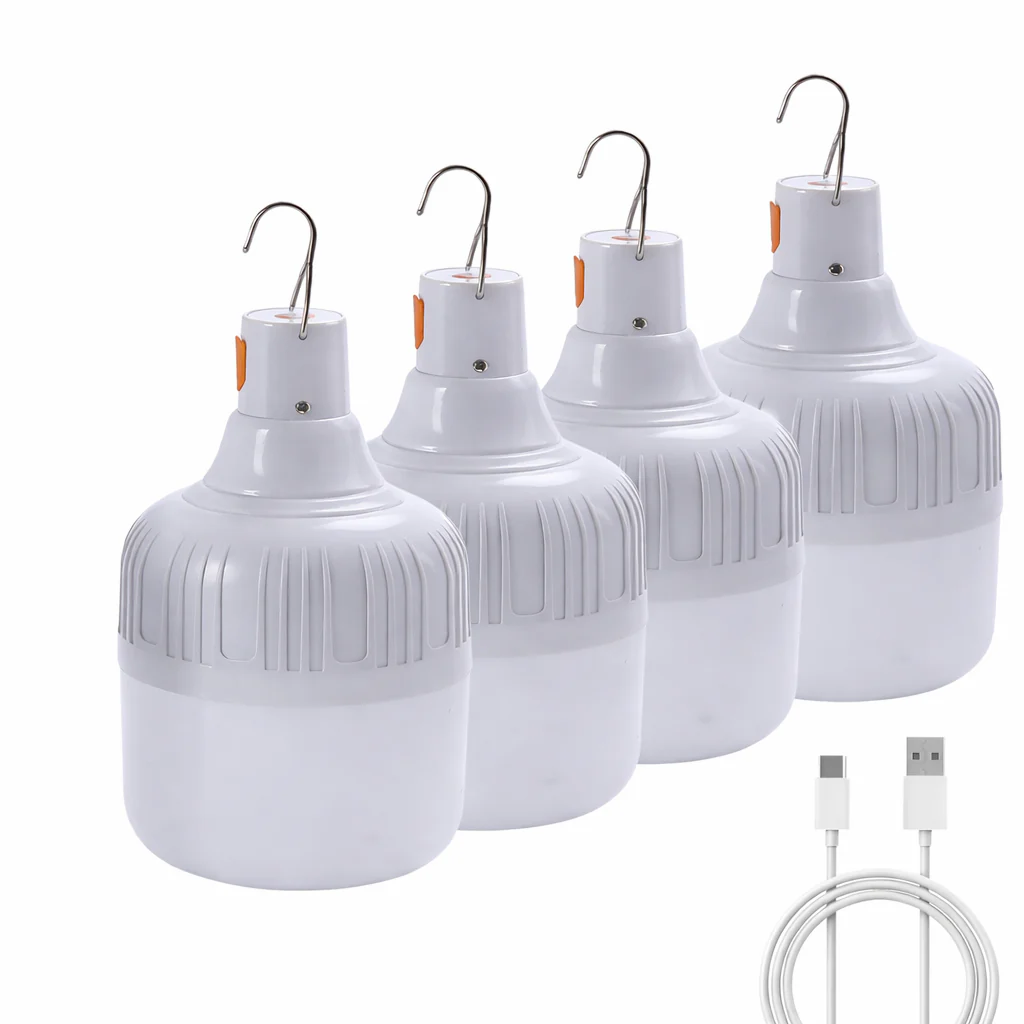 USB Rechargeable LED Bulb Portable Camping Light Emergency Hanging Tent Outdoor - Image 8