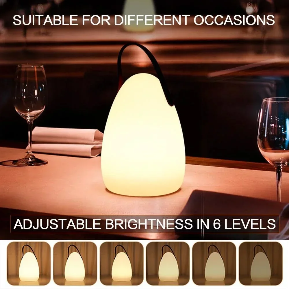 USB Rechargeable LED Camping Lamp RGB Ambient Light Remote Control - Image 3