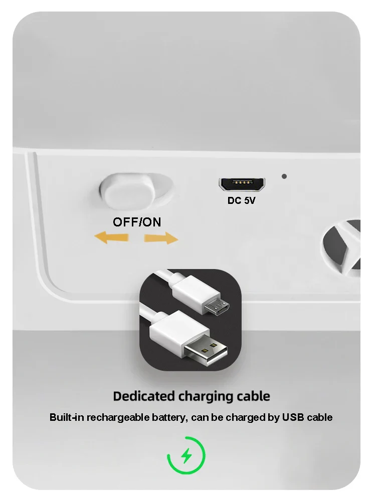 USB Rechargeable LED Night Light 3 Color Dimmable Magnetic Cabinet Lamp - Image 5