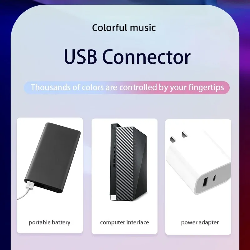 USB RGB LED TV Backlight Strip Color Changing Music Sync Ambient Light Lamp - Image 5