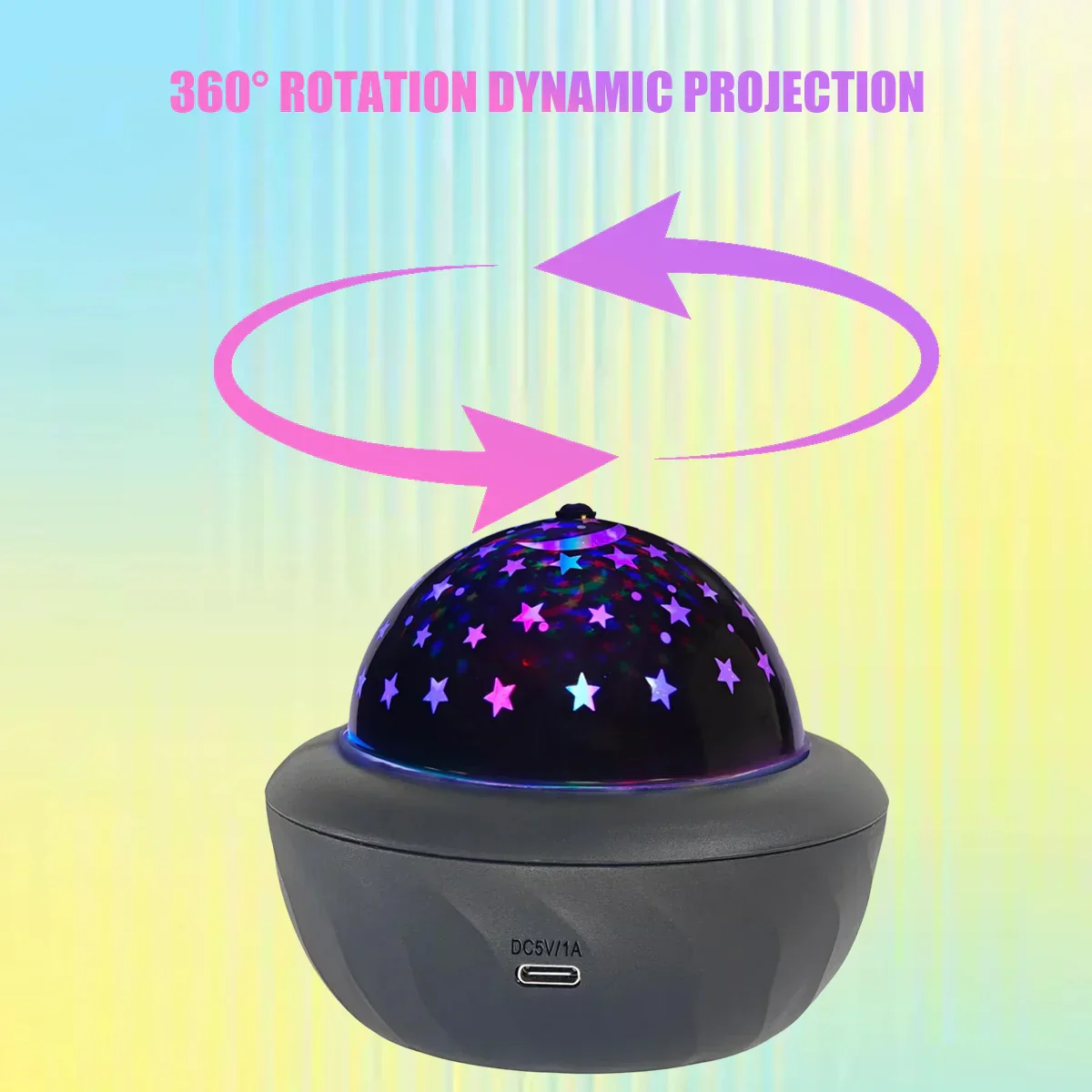USB RGB Starry Night Sky Projector Rotating Moon Stars Lamp for Room Party Decor - Image 4