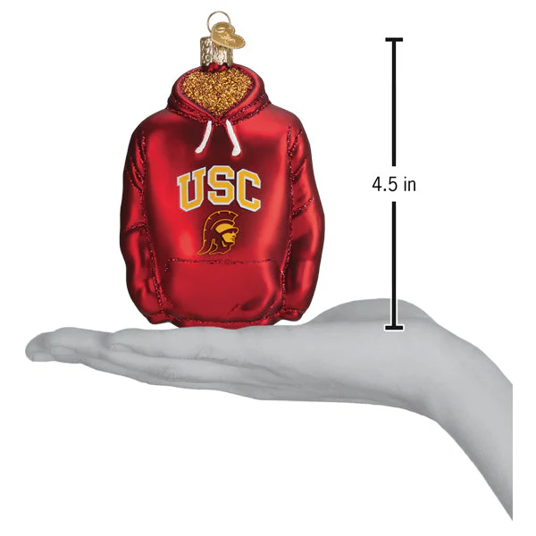 USC Hoodie Christmas Ornament - Image 4