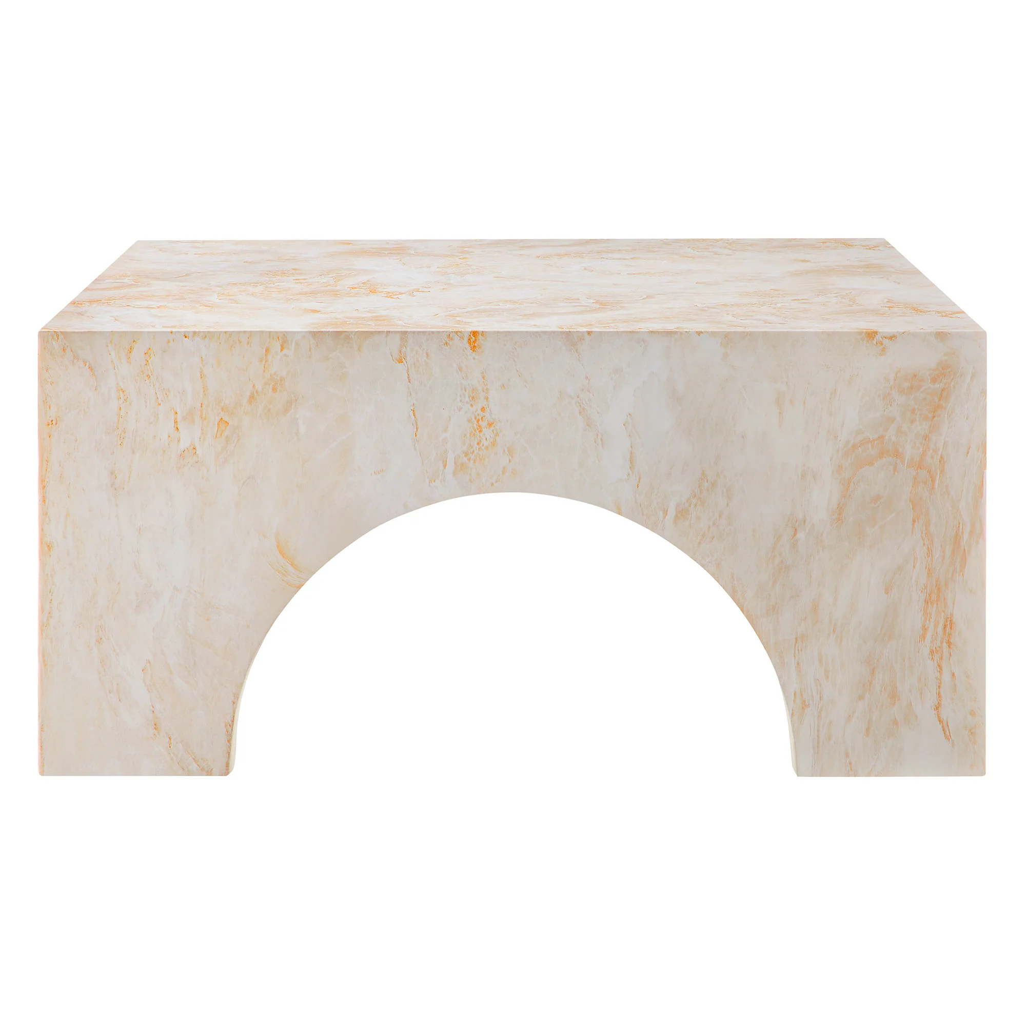 Valen Indoor - Outdoor Patio Arched Concrete Coffee Table by Modway - Image 10