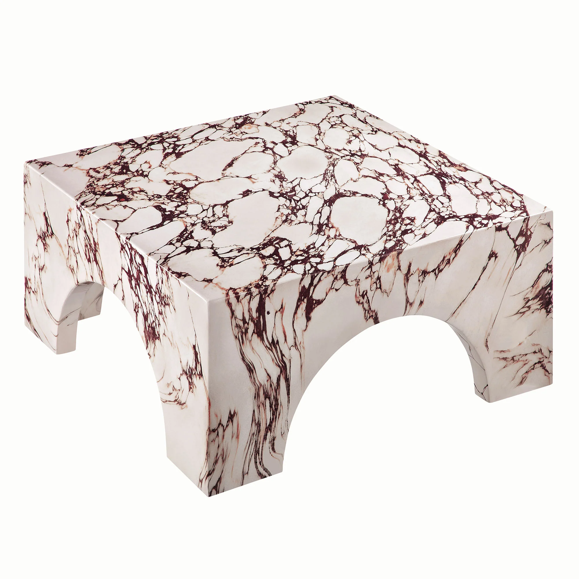 Valen Indoor - Outdoor Patio Arched Concrete Coffee Table by Modway - Image 6