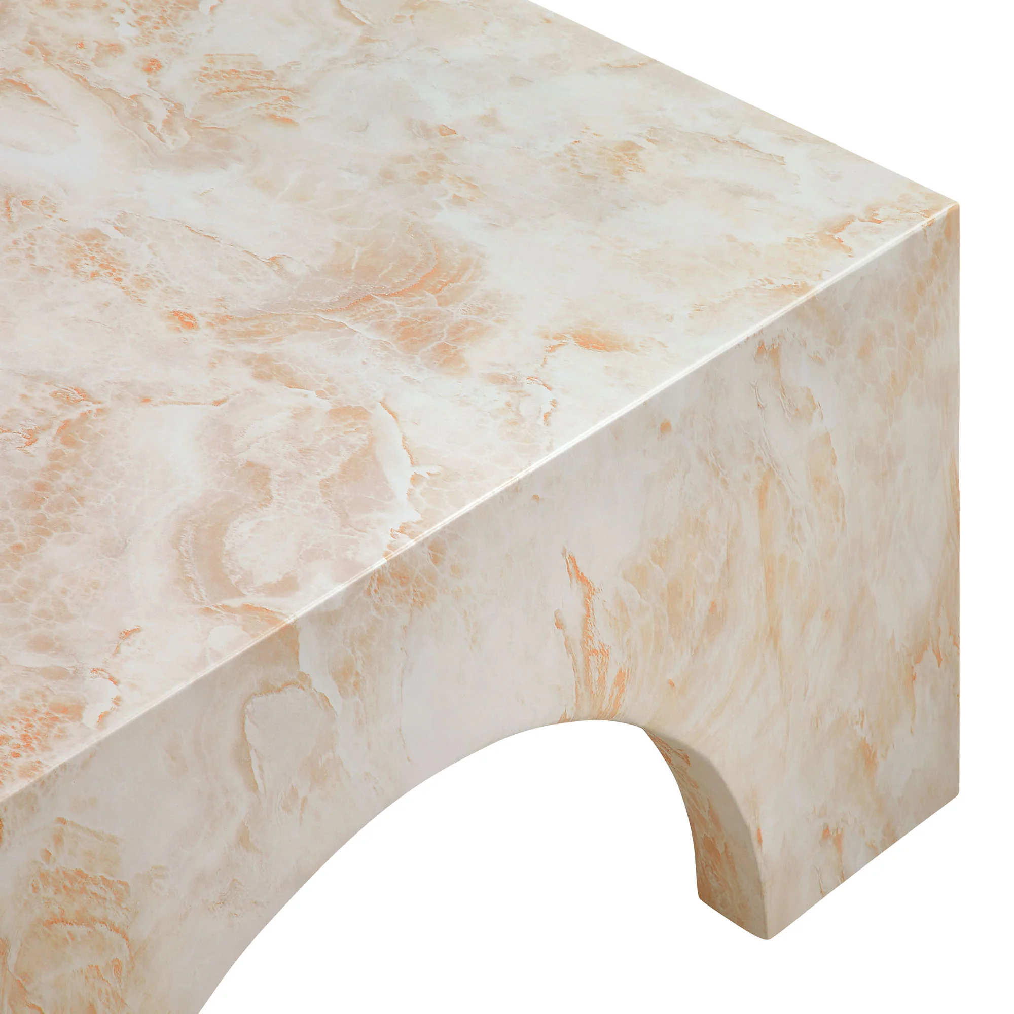 Valen Indoor - Outdoor Patio Arched Concrete Coffee Table by Modway - Image 8