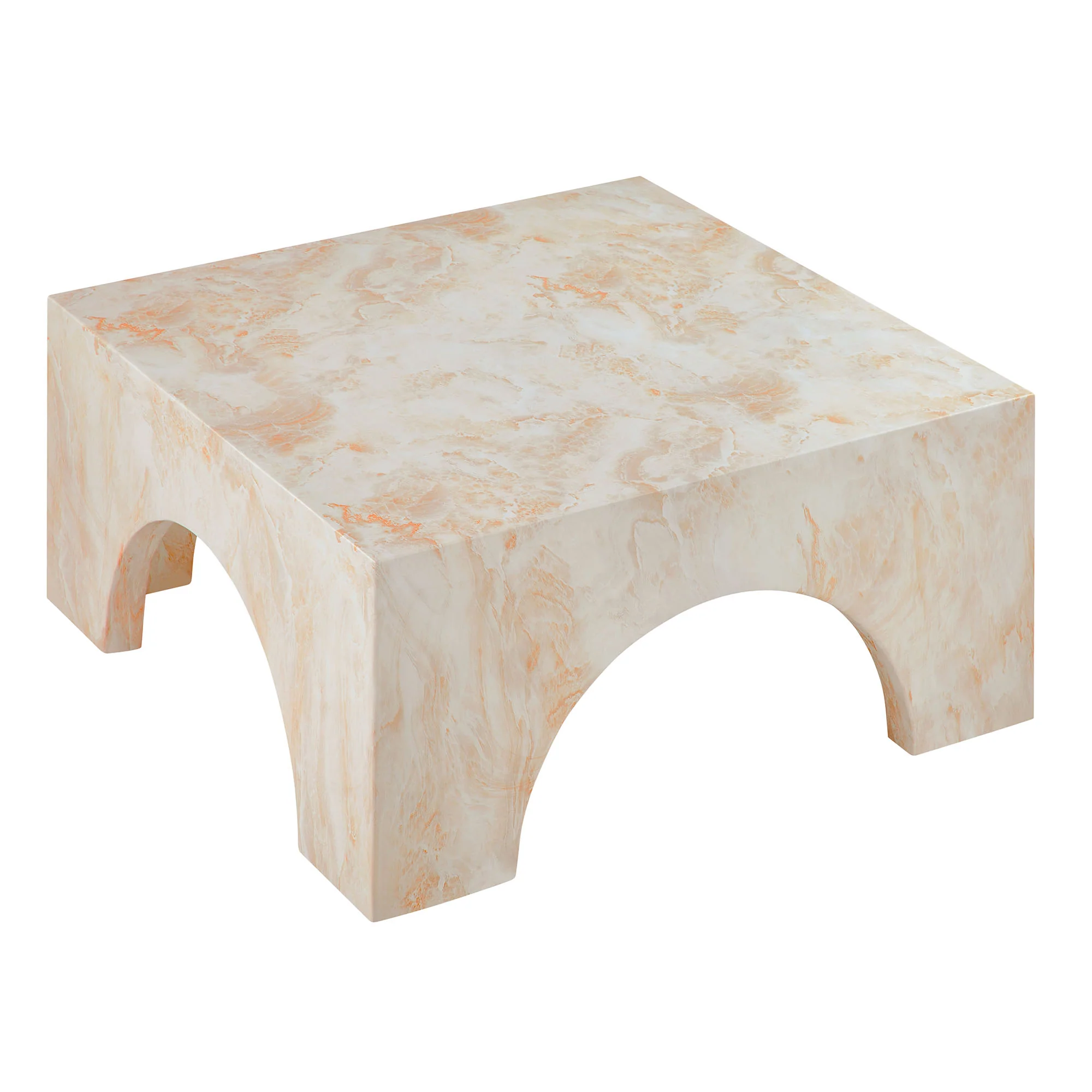 Valen Indoor - Outdoor Patio Arched Concrete Coffee Table by Modway - Image 9