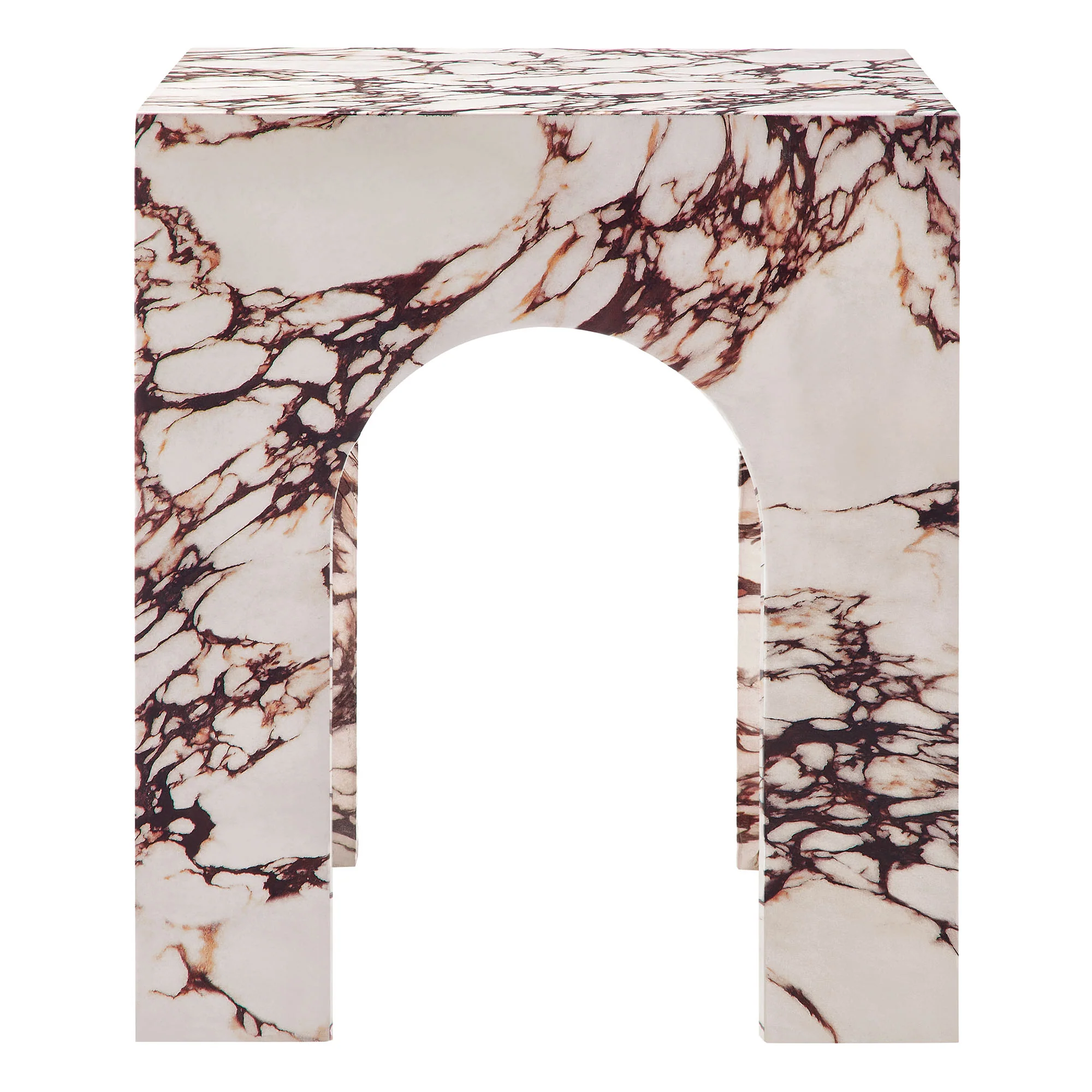 Valen Square Indoor - Outdoor Patio Arched Concrete Side Table by Modway - Image 10