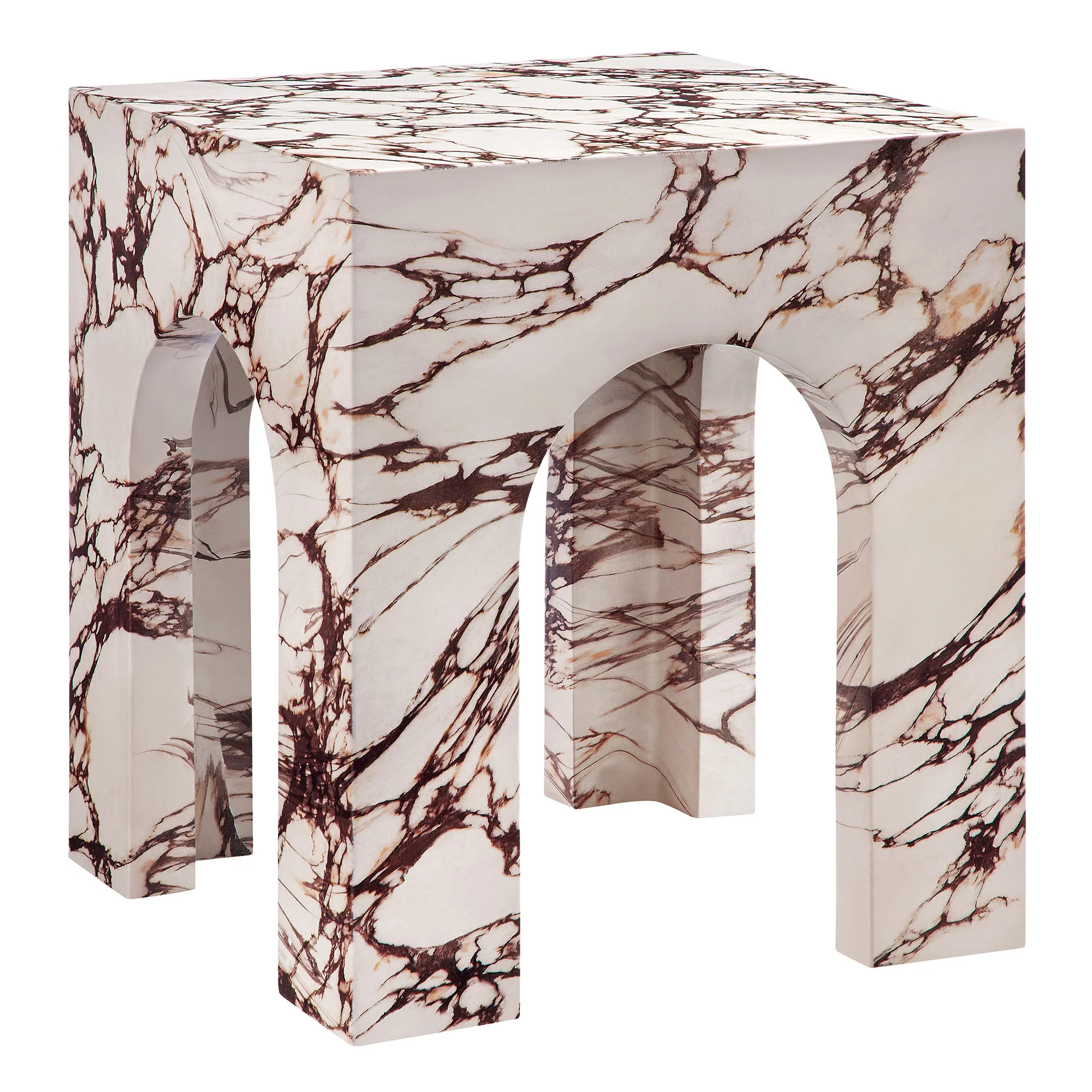 Valen Square Indoor - Outdoor Patio Arched Concrete Side Table by Modway - Image 14