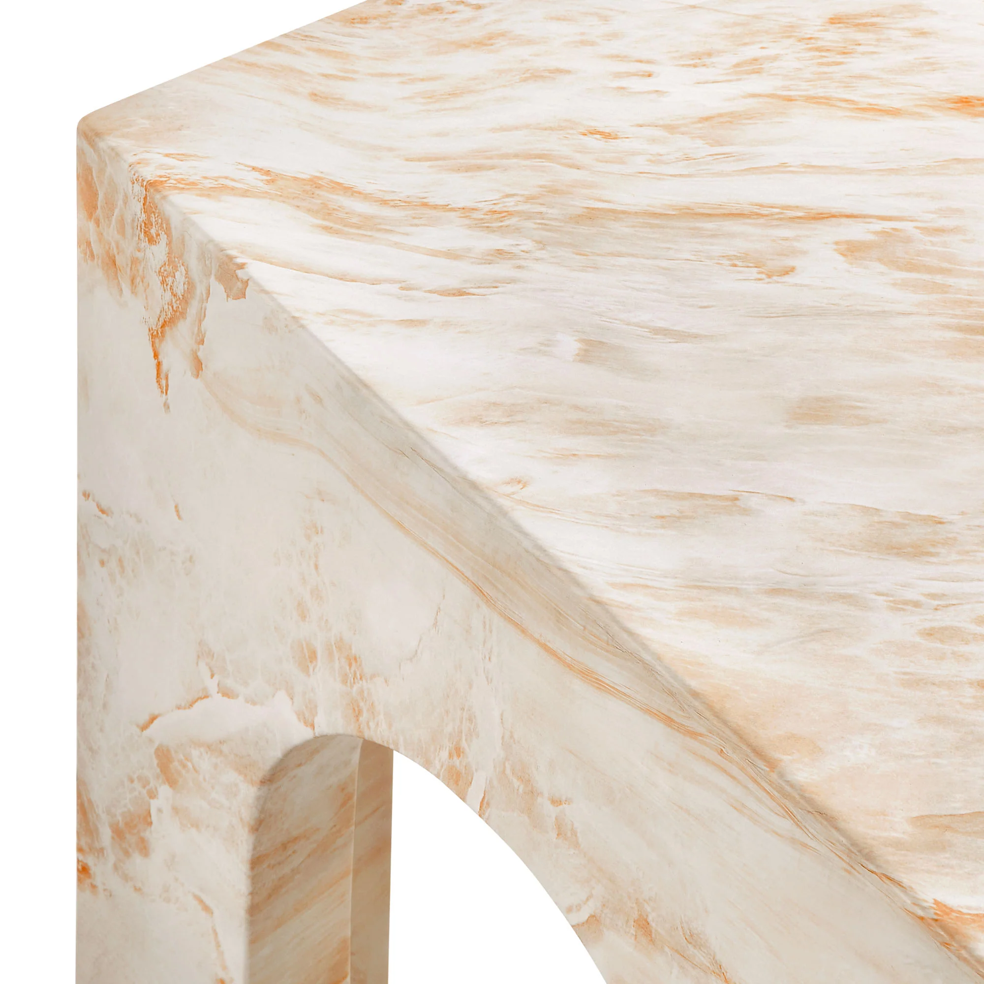 Valen Square Indoor - Outdoor Patio Arched Concrete Side Table by Modway - Image 7