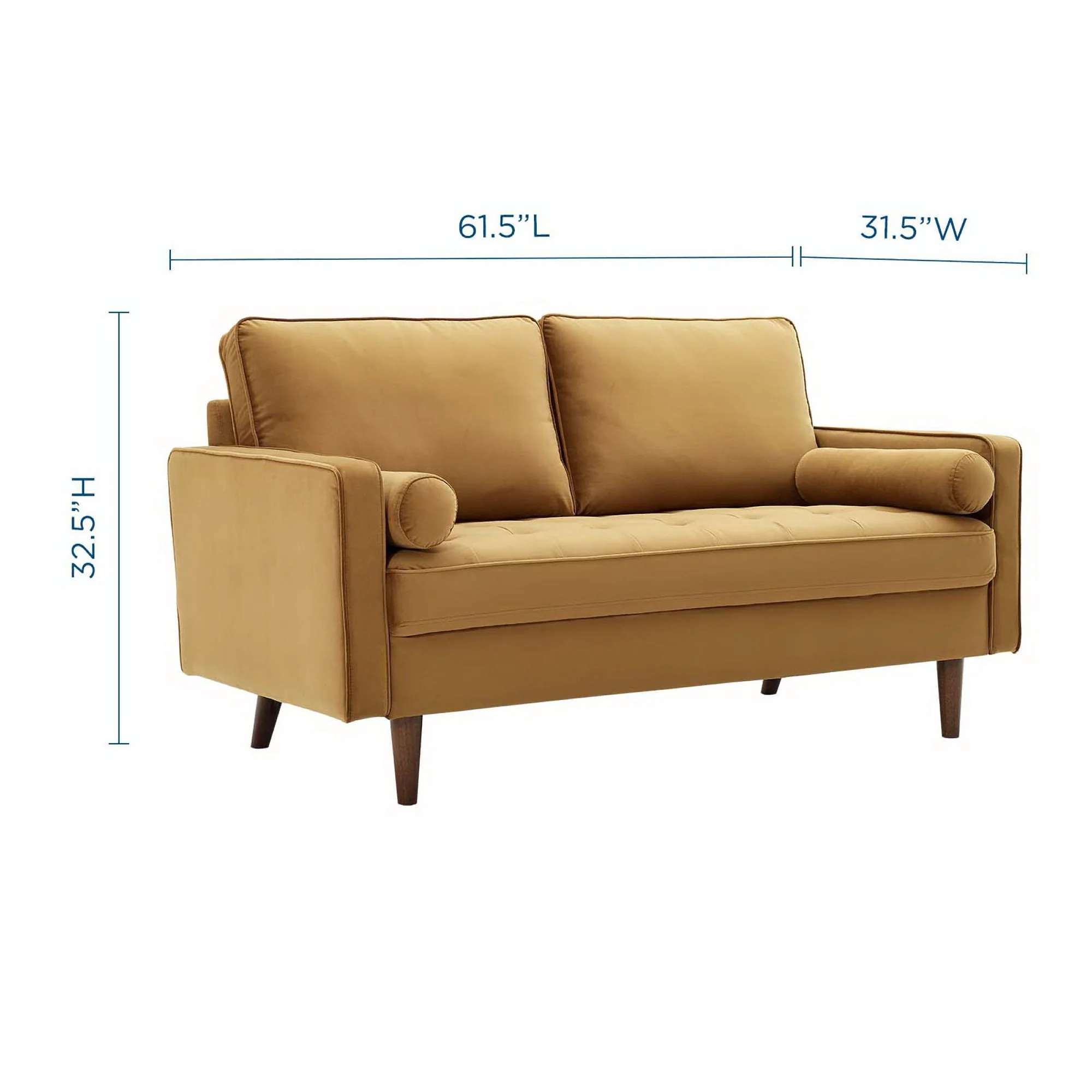 Valour Performance Velvet Loveseat by Modway - Image 2