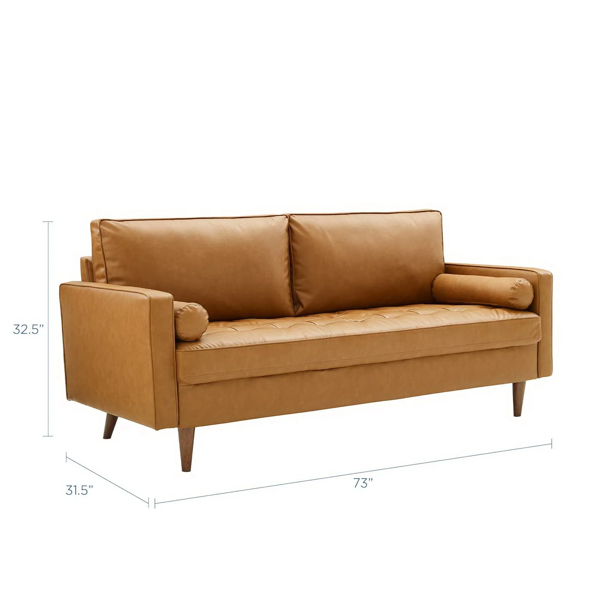 Valour Tufted Vegan Leather Sofa by Modway - Image 5