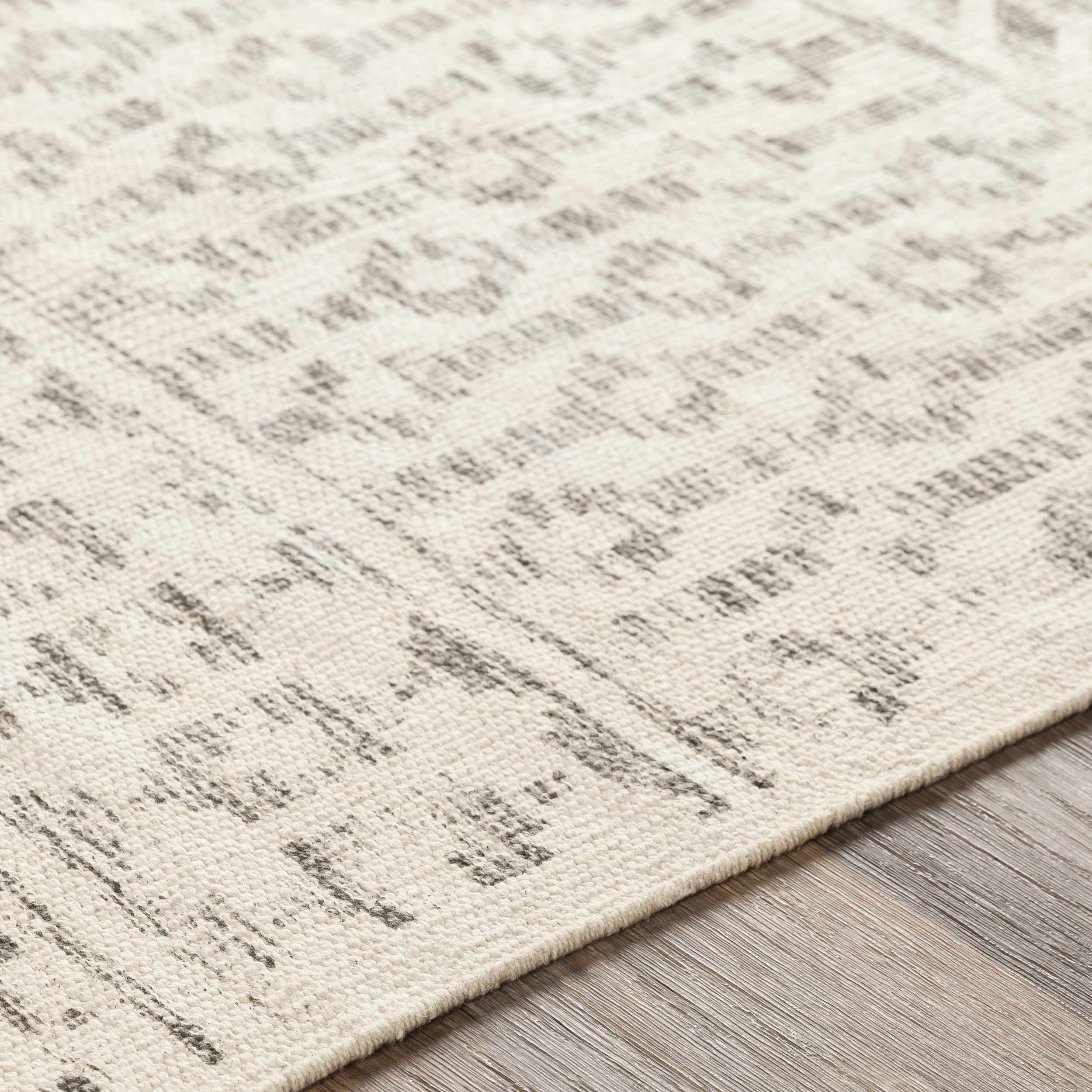 Valyermo Beige Hand Woven Cotton Rug - Image 5